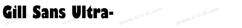 Gill Sans Ultra字体转换